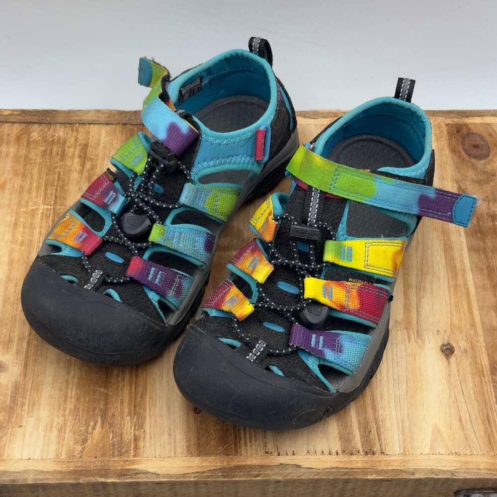 KEEN Newport H2 Rainbow Tie Dye Sandals Kids Size 3 US 1018441